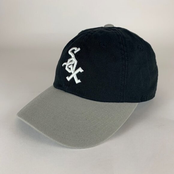 Chicago White Sox MLB Retro Black Gray American Needle Relaxed Fit Strapback Hat - Picture 1 of 6